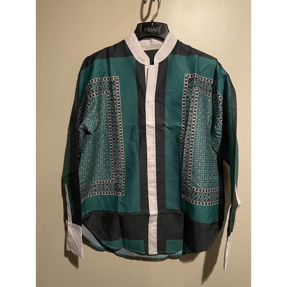 MNML Green and Black Casual Button Down Shirt
